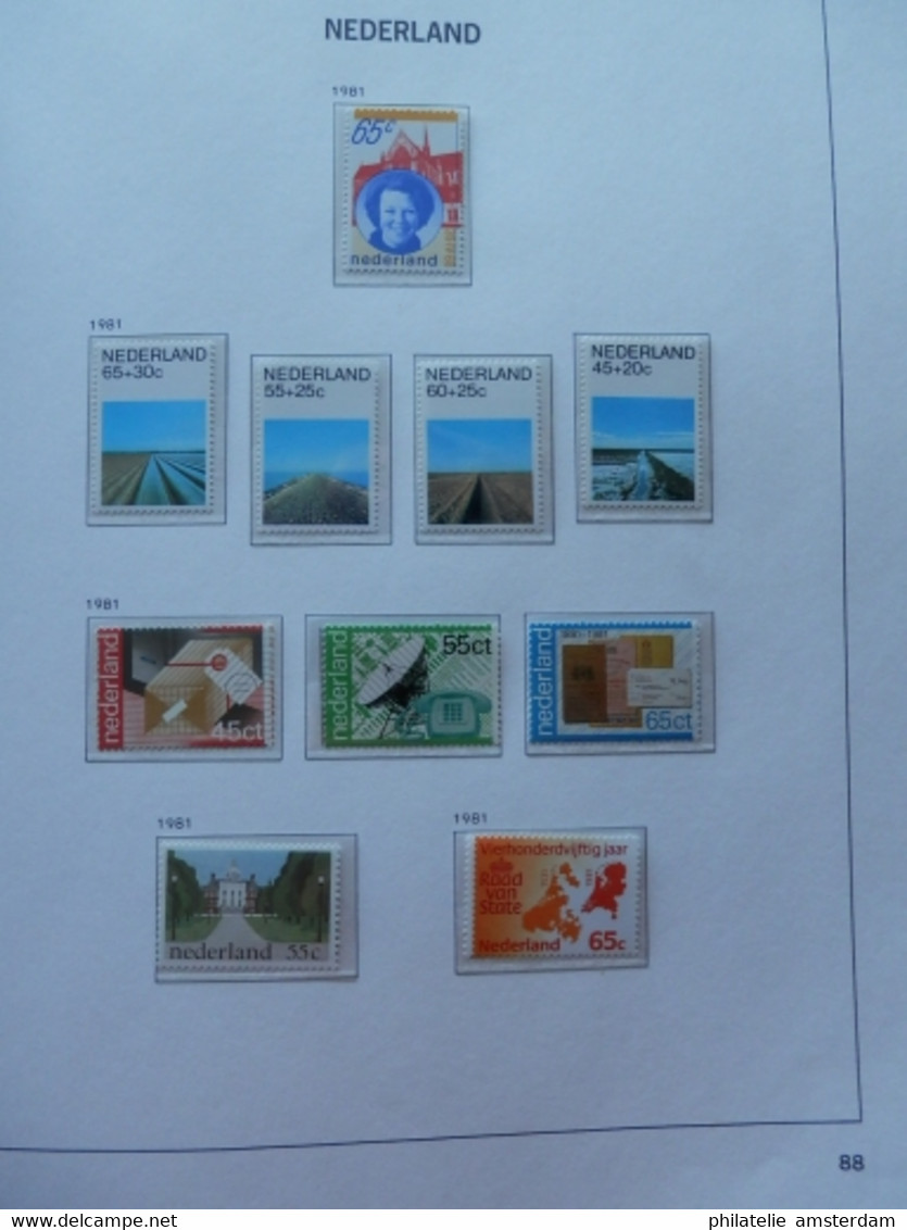 Netherlands 1969-1989: Nearly complete MNH collection in DAVO Luxury album with slipcase