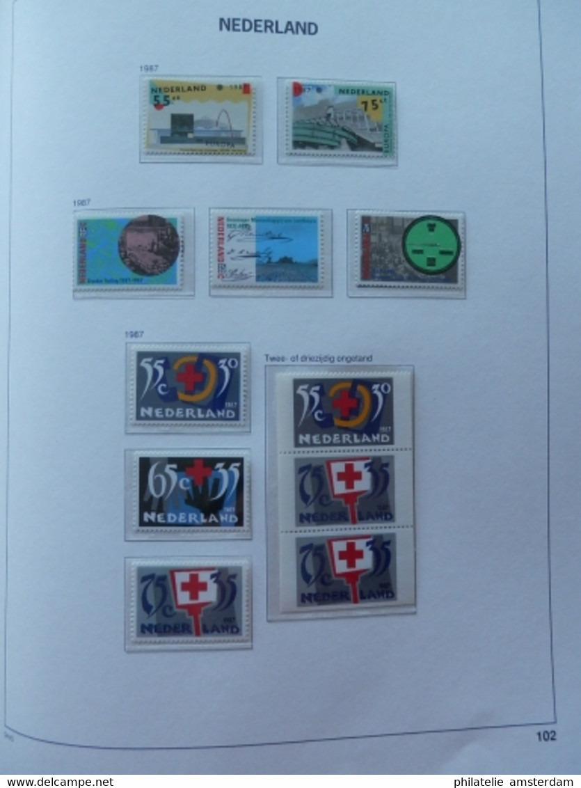 Netherlands 1969-1989: Nearly complete MNH collection in DAVO Luxury album with slipcase