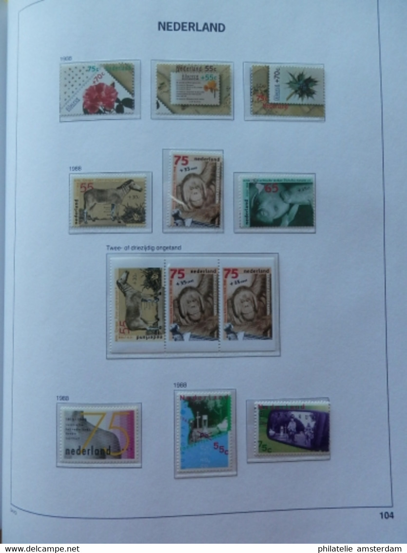 Netherlands 1969-1989: Nearly complete MNH collection in DAVO Luxury album with slipcase