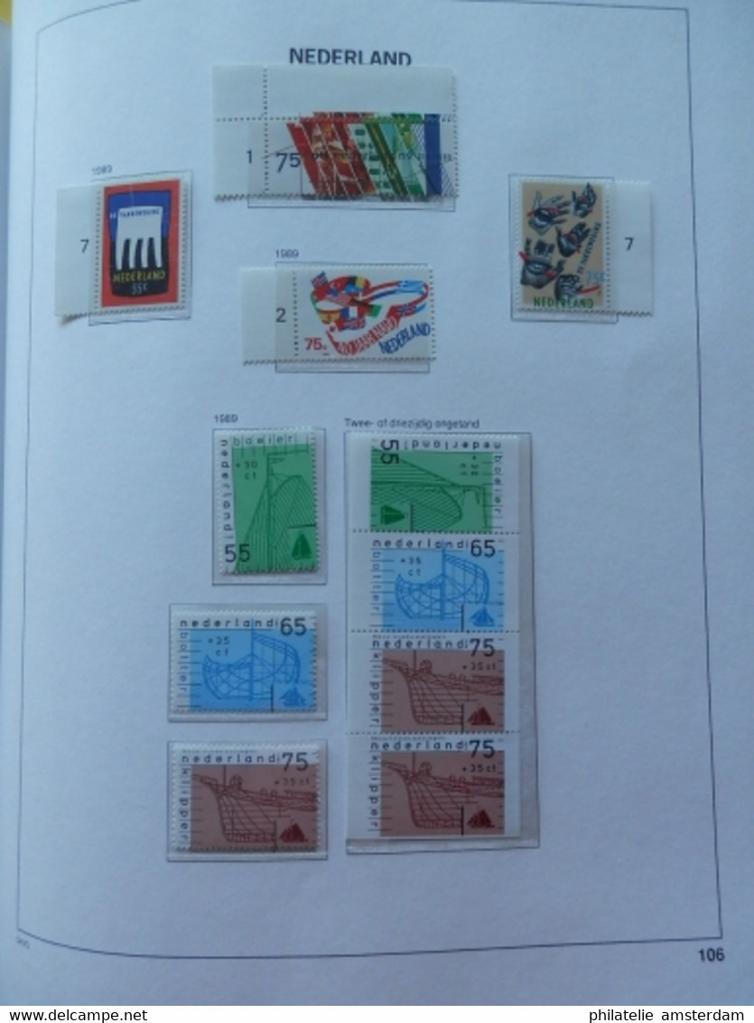 Netherlands 1969-1989: Nearly complete MNH collection in DAVO Luxury album with slipcase