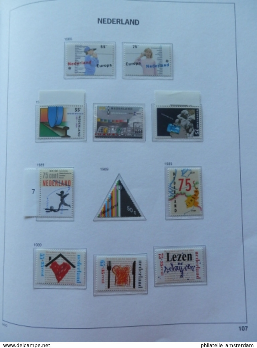 Netherlands 1969-1989: Nearly complete MNH collection in DAVO Luxury album with slipcase