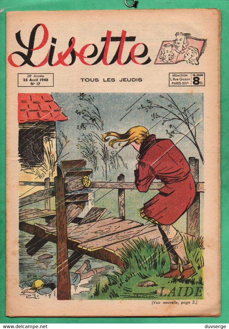 Magazine Lisette  No 17   ( 25 Avril  1948 ) - Lisette