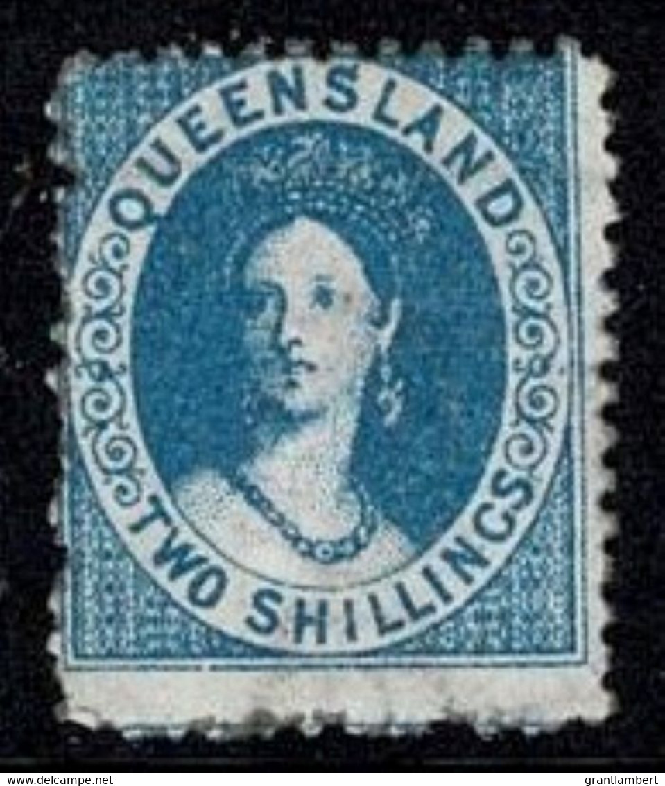 Queensland 1880 Chalon 2s Blue P12 Wmk Crown And Q MH  SG 119 - Neufs