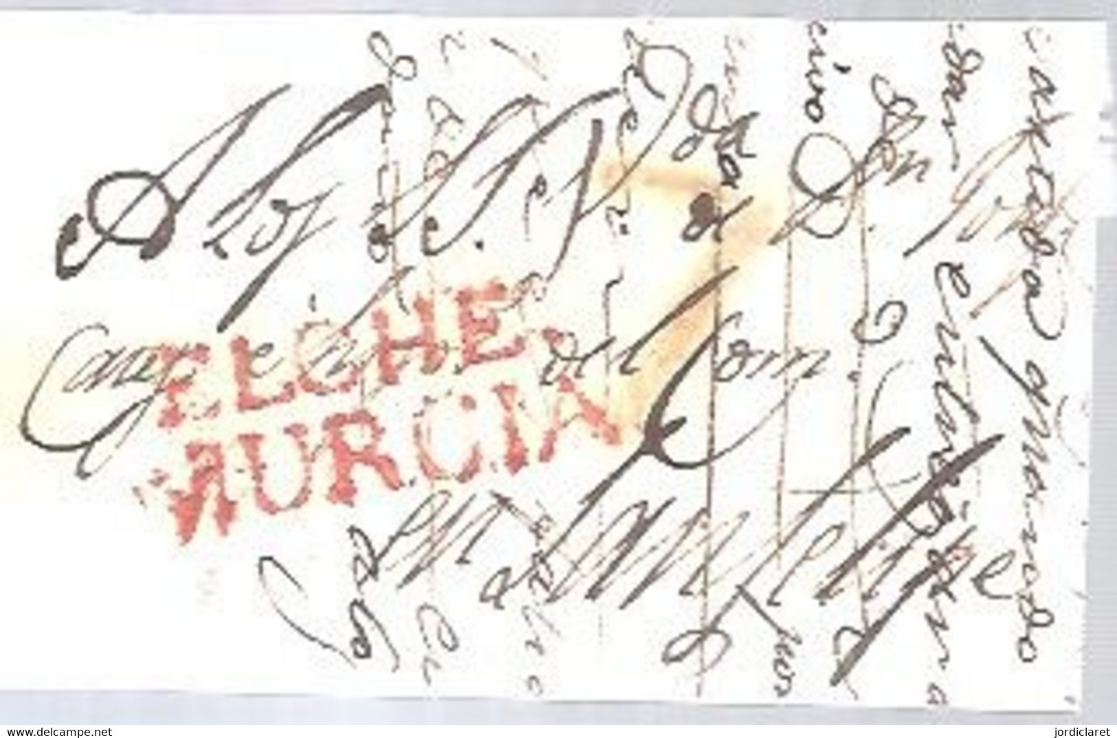 CARTA 1819  MARCA  ELCHE MURCIA - ...-1850 Prephilately