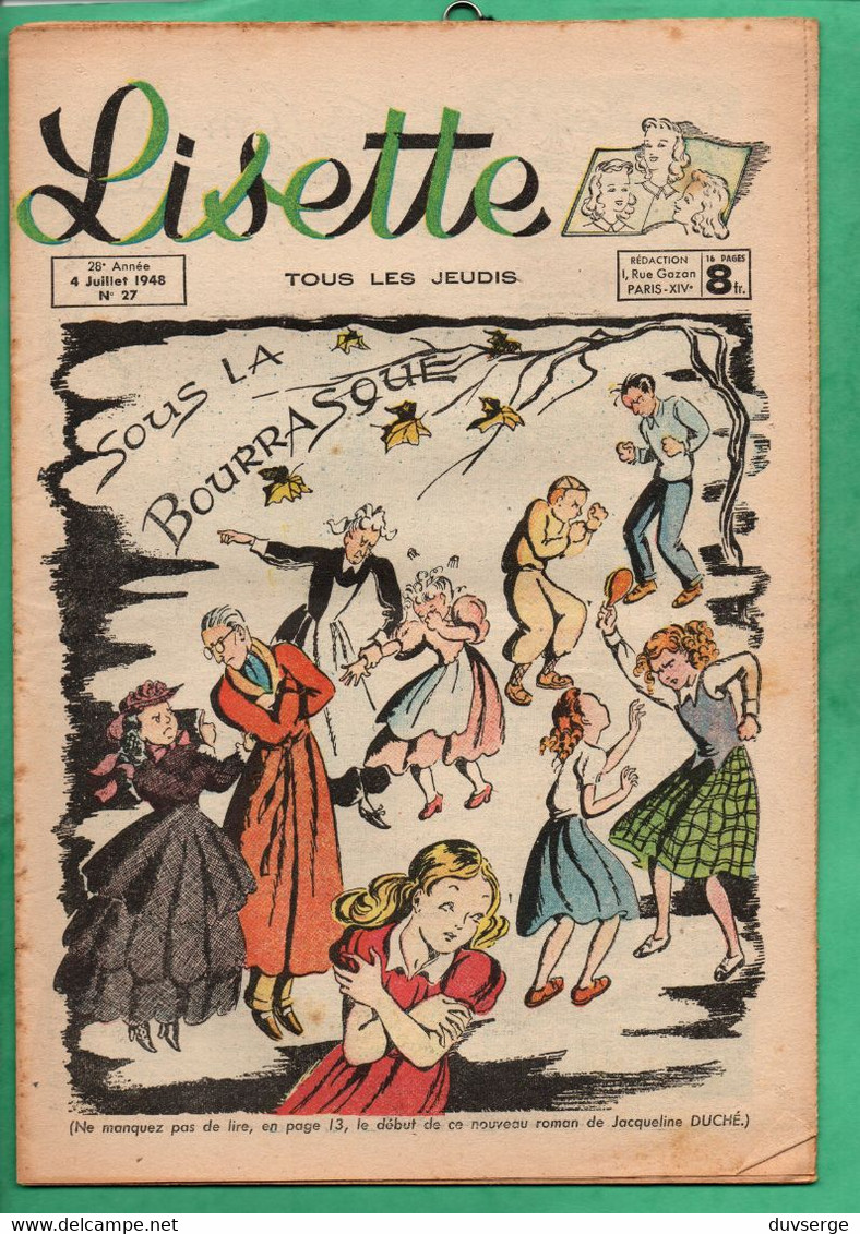 Magazine Lisette  No 27  ( 4 Juillet 1948 ) - Lisette
