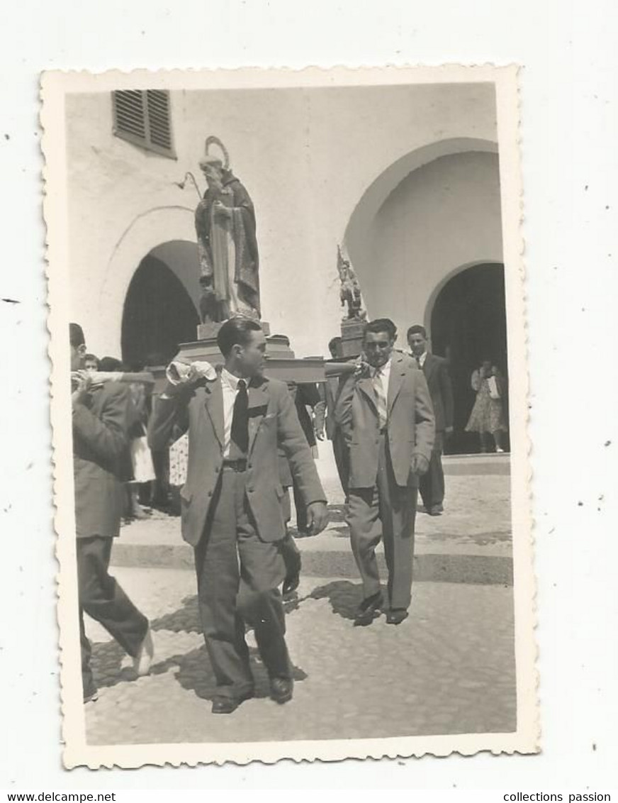 Photographie , Religion, Porteur , Procession , 85 X 60 Mm - Unclassified