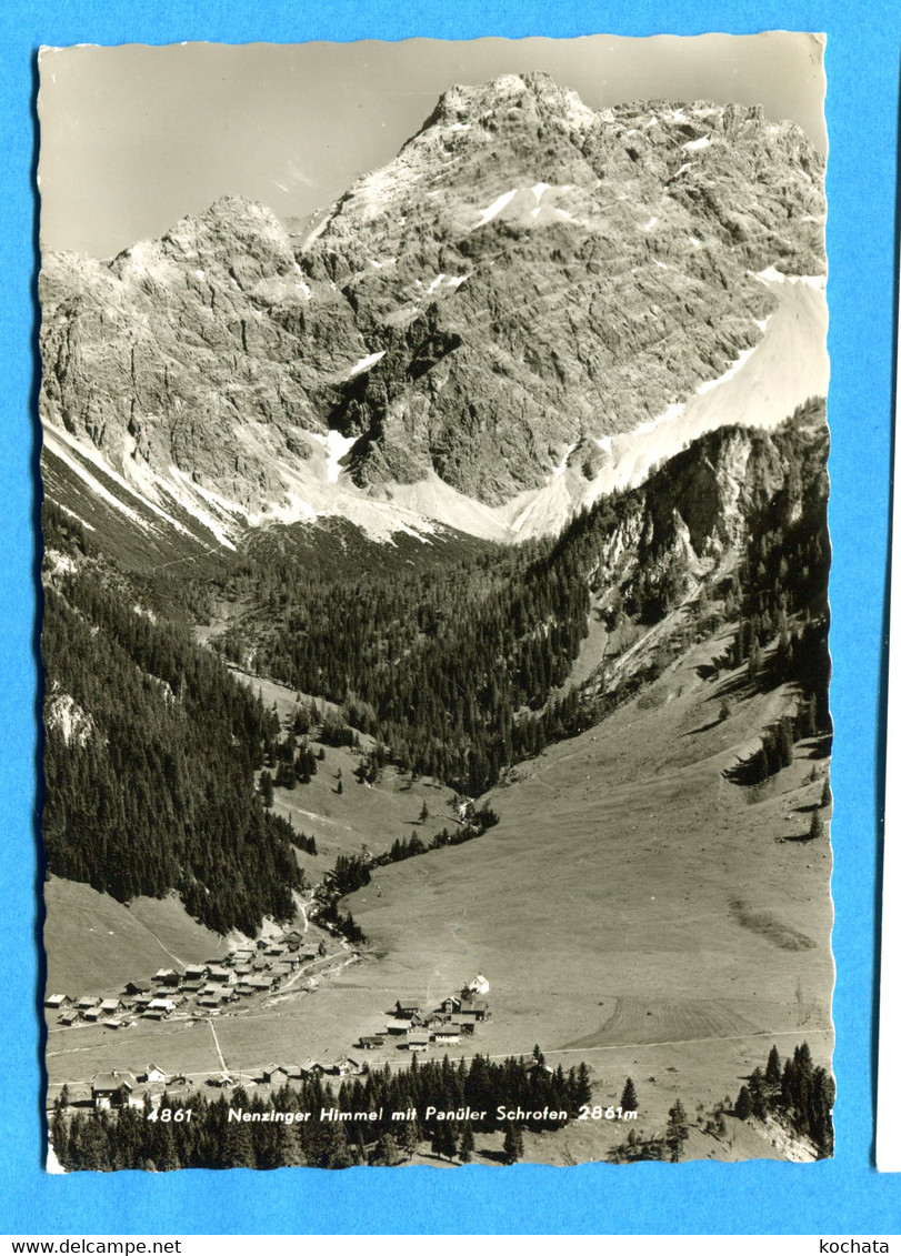 COVR1381, Nenzinger Himmel Mit Panüler Schrofen, 4861, GF, Circulée 1966 Sous Enveloppe - Nenzing
