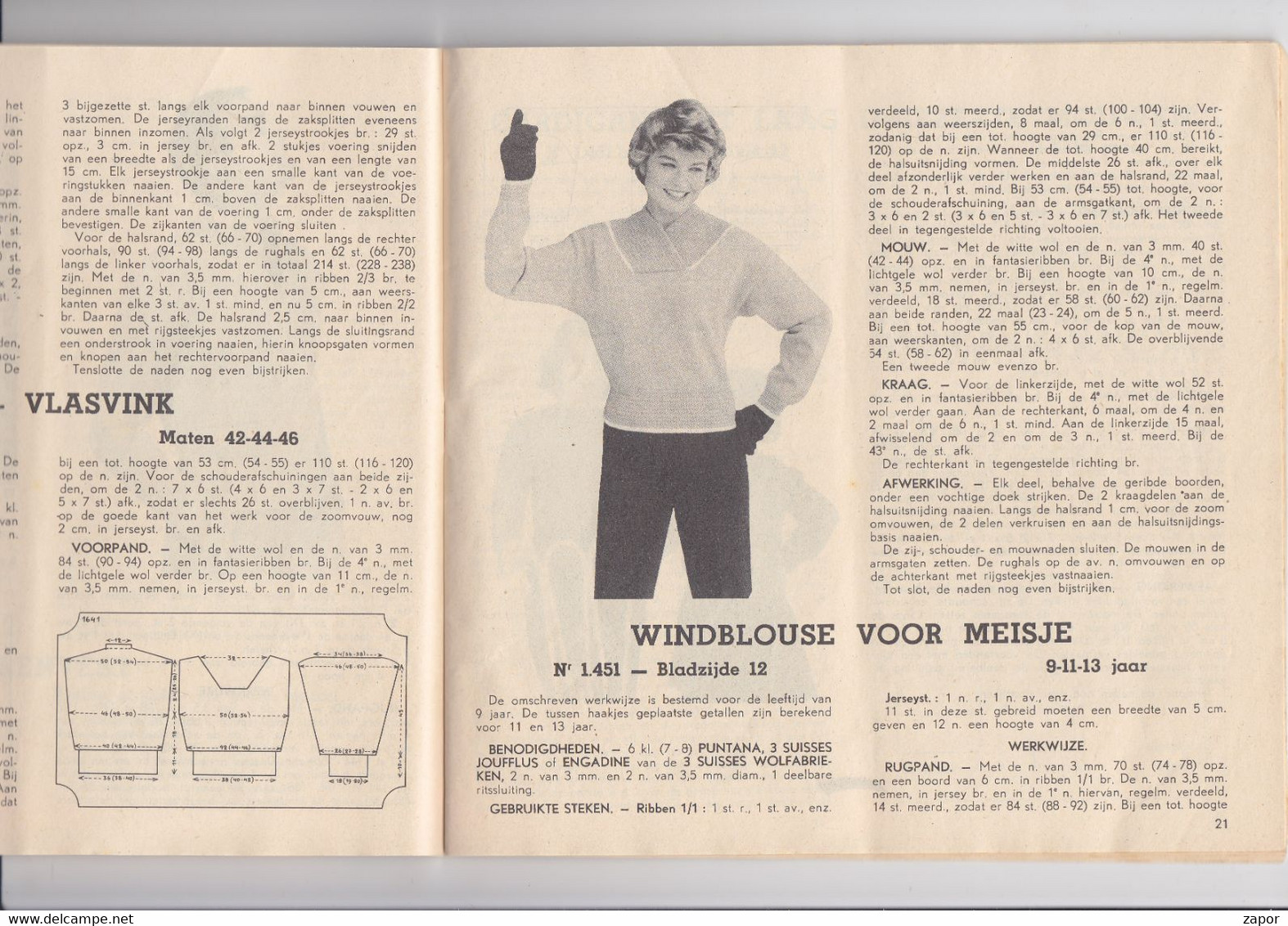 Uitleggingsboekje Van De "3 SUISSES" - Breiwerkgids - 1957 - Mode