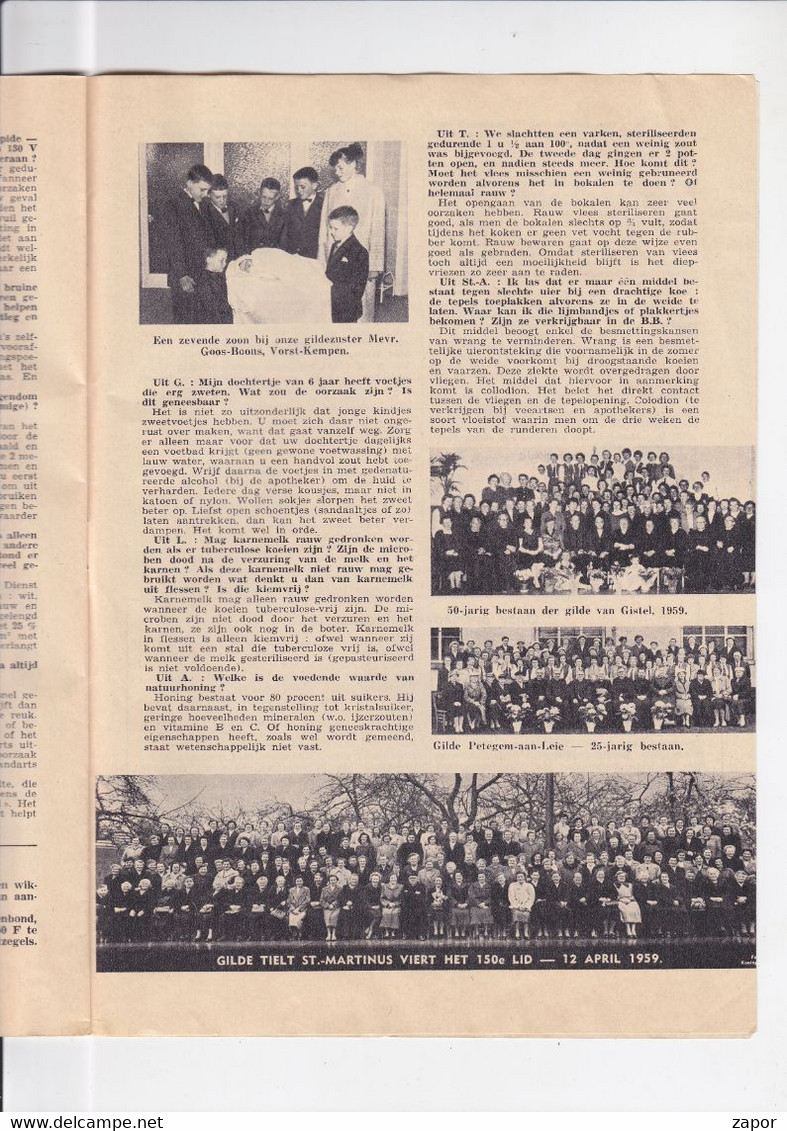 Bij De Haard - Maandblad Van De Boerinnenbond - Leuven - 47e Jaar - N° 6 - 1959 - Huis & Decoratie
