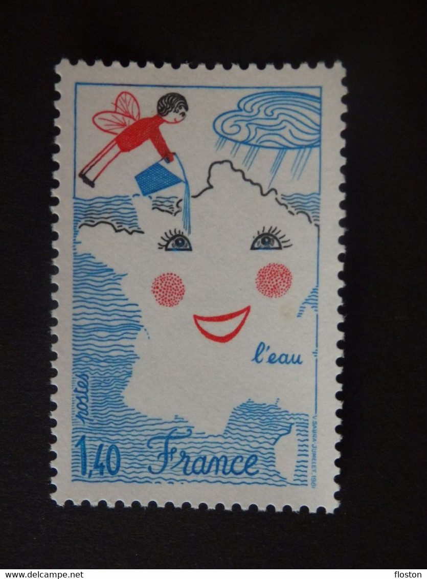 N°2125 - L'Eau - 1f40 - LUXE** - Gomme D'origine - Dentelé 13 - Unused Stamps