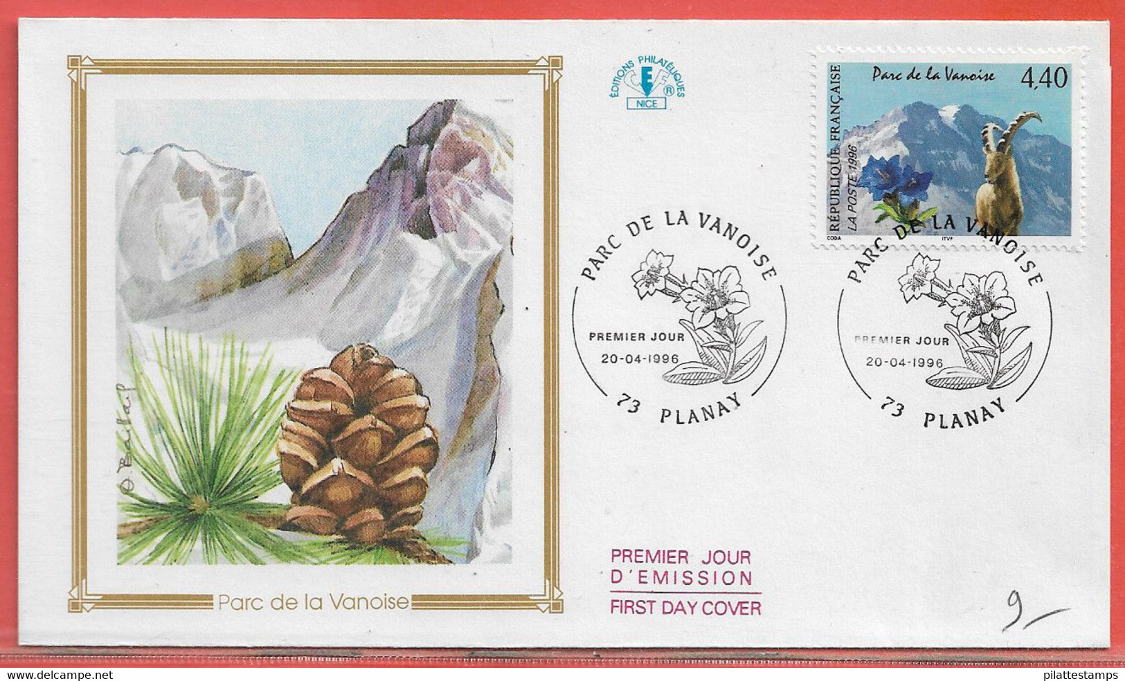 MONTAGNES FRANCE FDC DE 1996 DE PLANAY - Autres & Non Classés