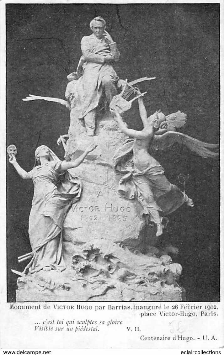 Thème: Sculpture:    Monument De Victor Hugo Par Barrias        (voir Scan) - Skulpturen