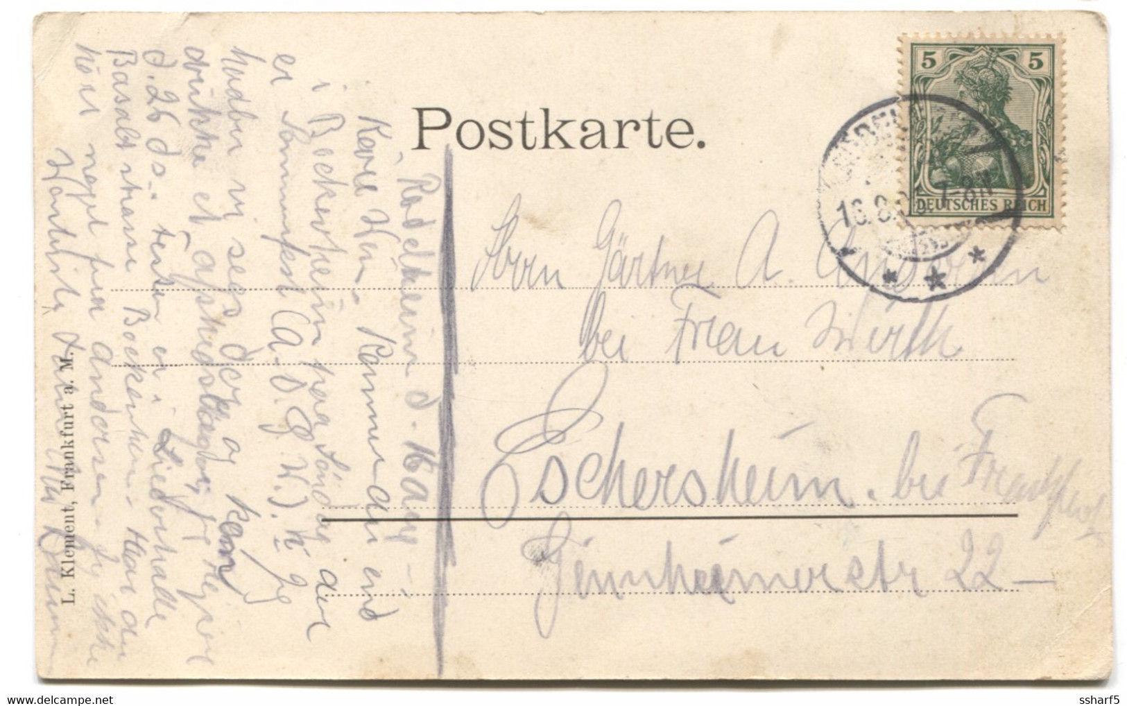 Rödelheim Wasserthurm Mit Maschinenhaus 1906 - Other & Unclassified