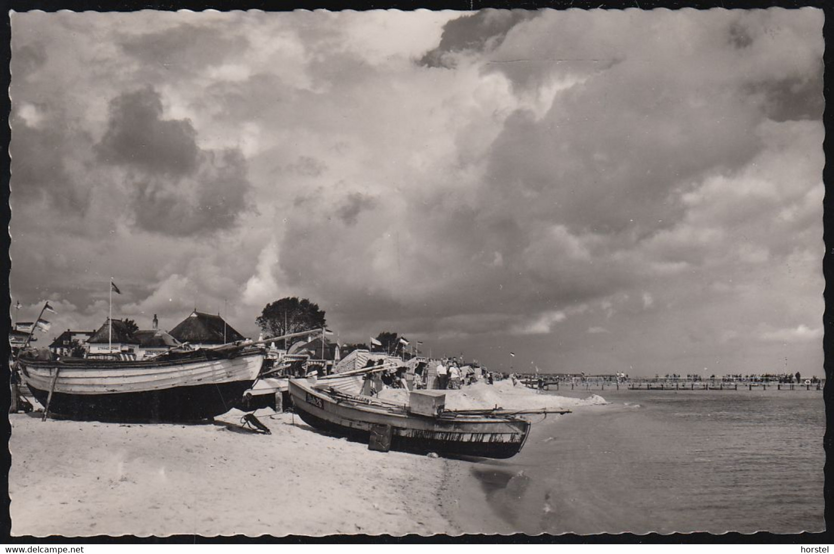 D-23747 Dahme - Strand Mit Fischerboote ( 50er Jahre) - Dahme