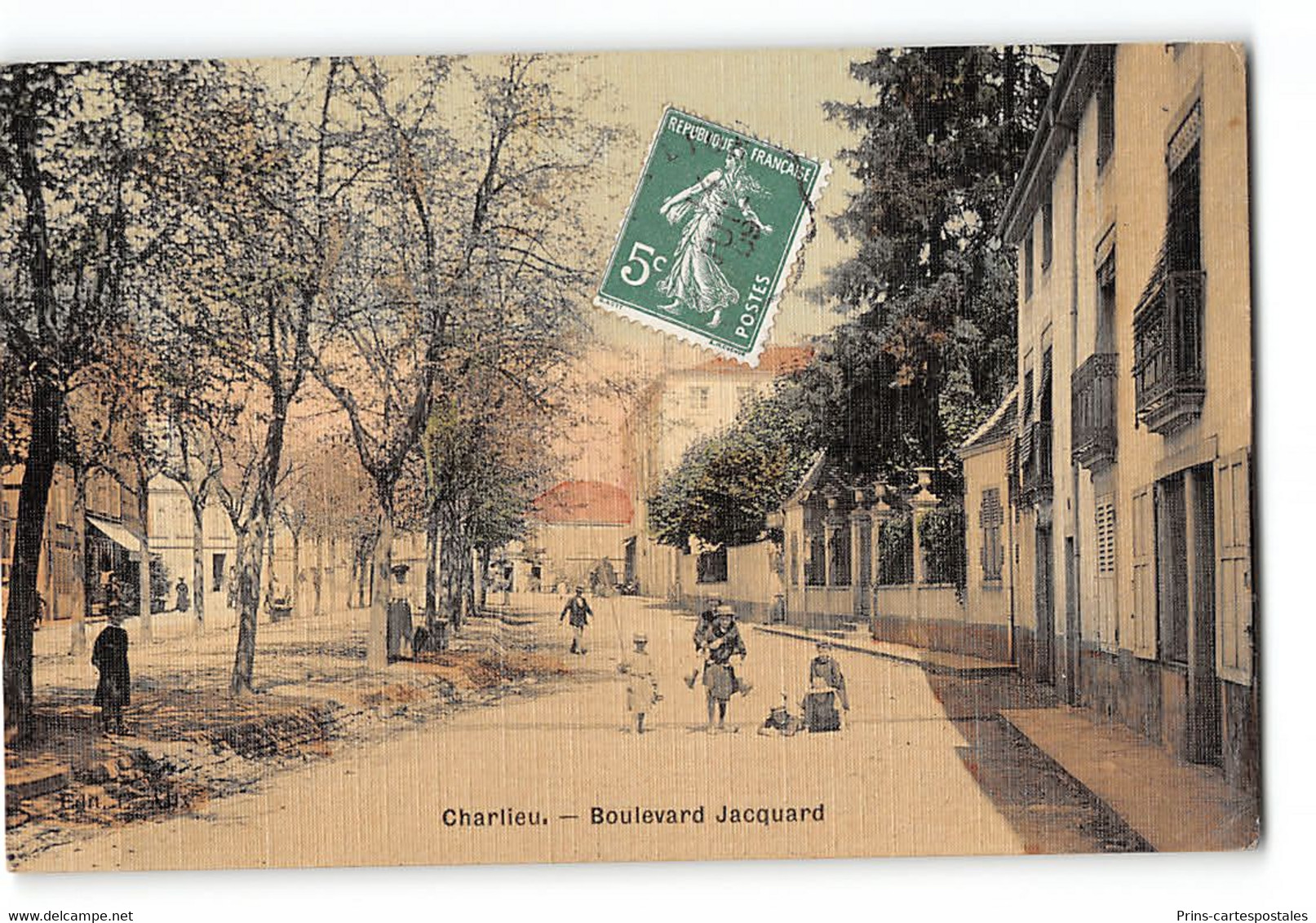 CPA 42 Charlieu Boulevard Jacquard - Charlieu