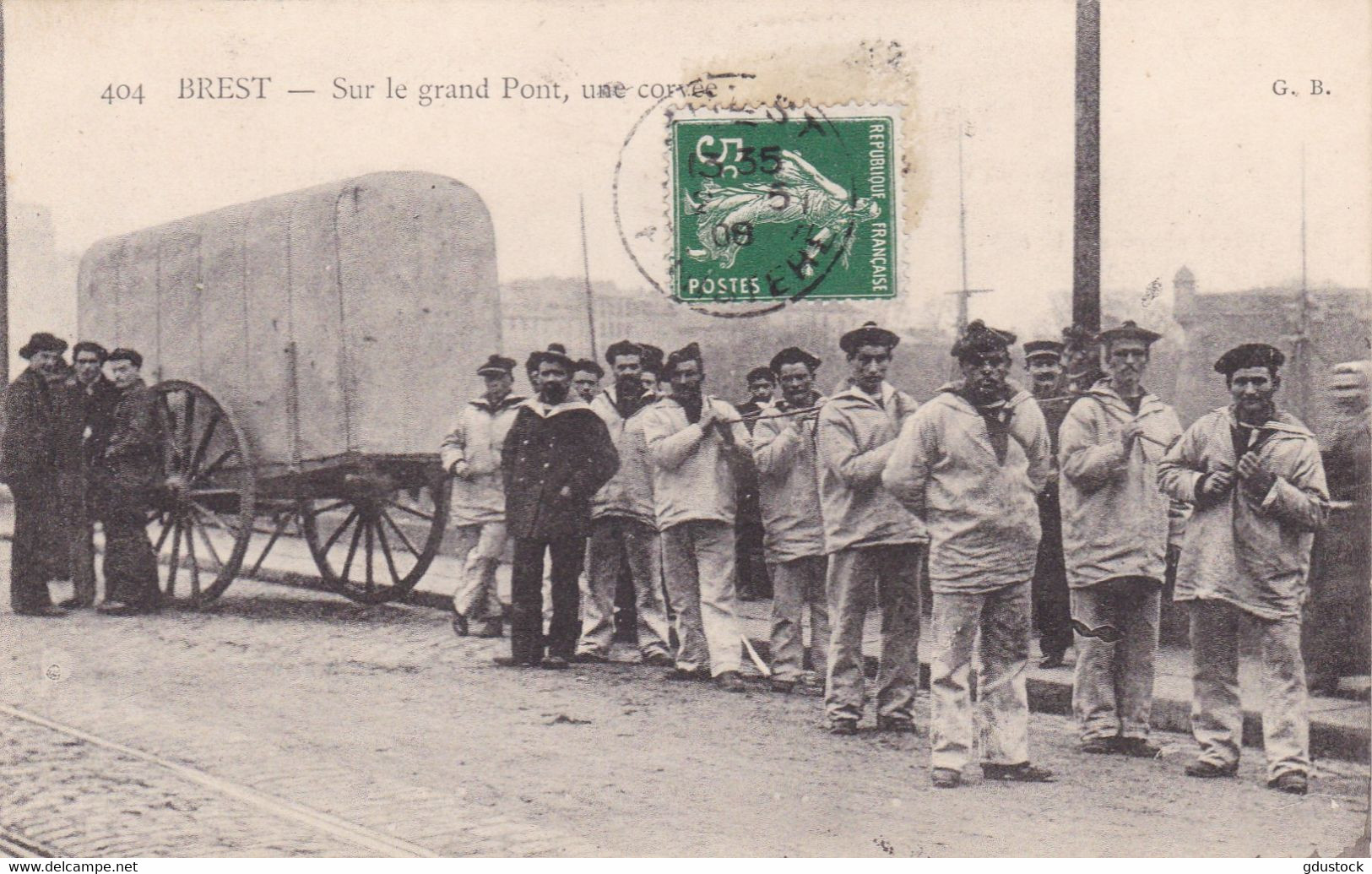 Finistère - Brest - Sur Le Grand Pont, Une Corvée - Brest