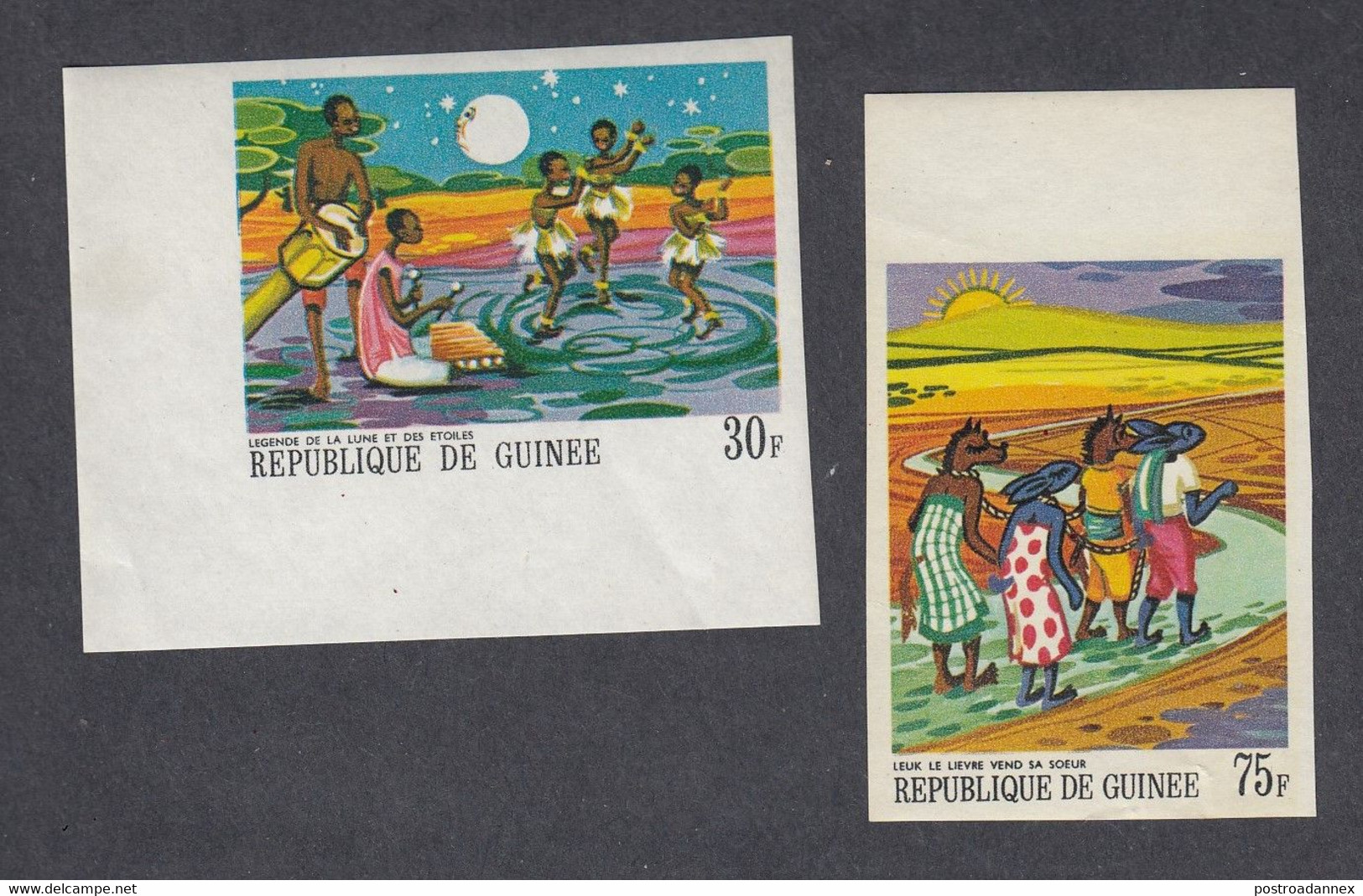 Guinea, Scott #506, 510, Mint Never Hinged, African Legens, Issued 1968 - Guinea (1958-...)