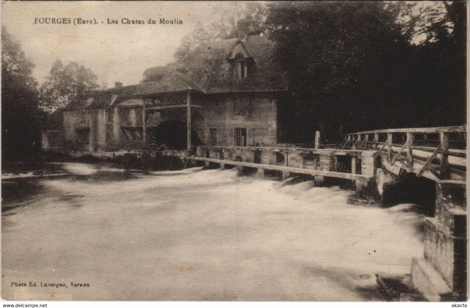 CPA FOURGES - Les Chutes Du Moulin (129034) - Fourges