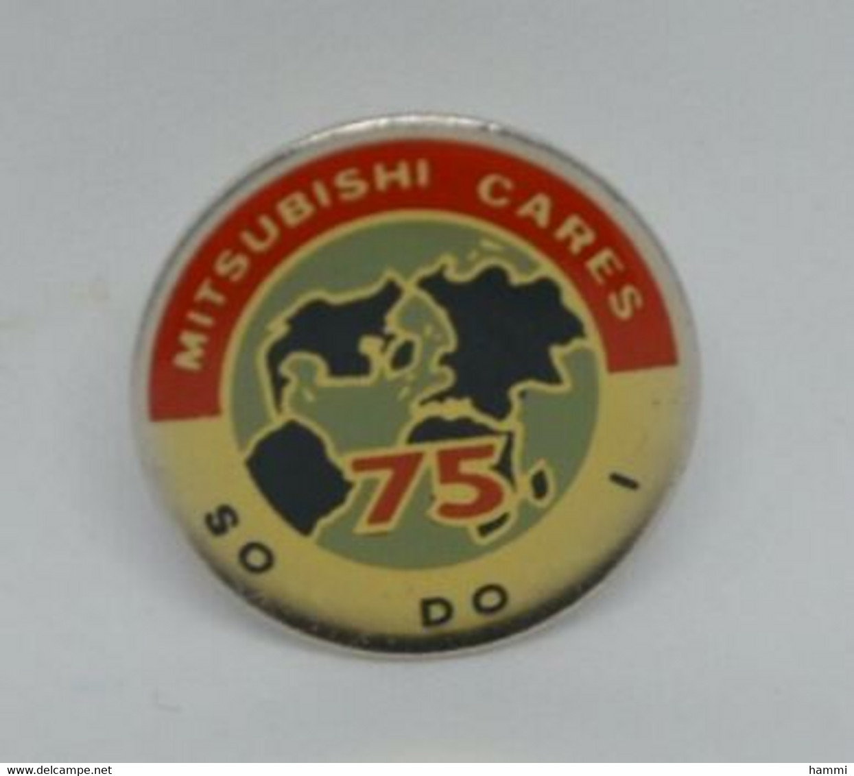 VP18 Pin's Automobile Voiture Mitsubishi Cares  75 Mappe Monde Achat Immédiat - Mitsubishi