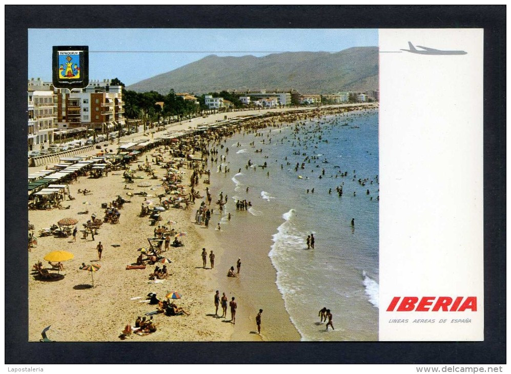 España. IBERIA. *Benidorm. Playa De Levante Al Fondo Sierra Helada* Nueva. - Otros & Sin Clasificación