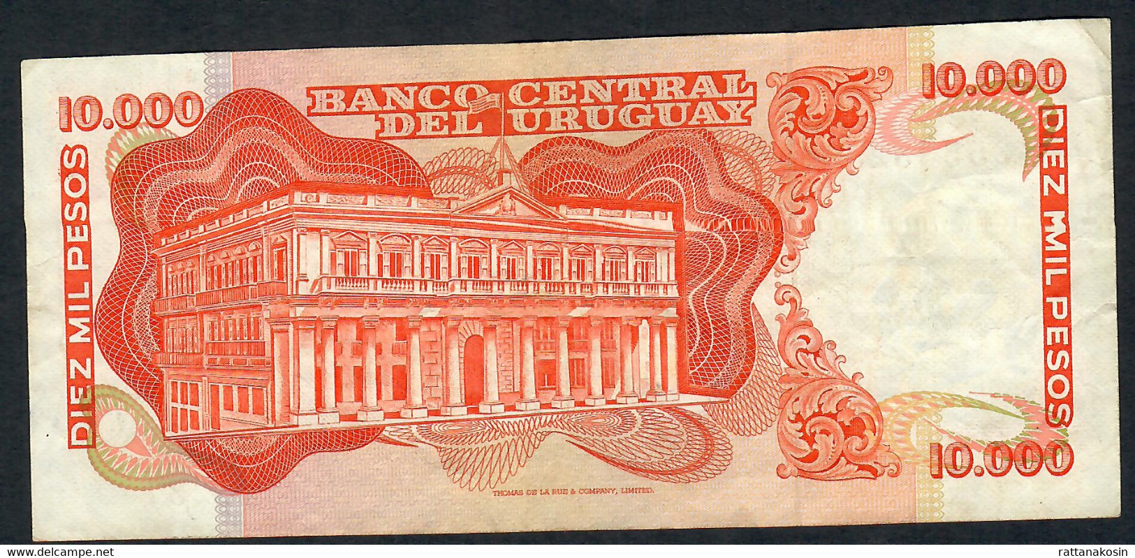 URUGUAY P53b 10000 Or 10.000 PESOS  1979 Serie B     VF    NO P.h. - Uruguay