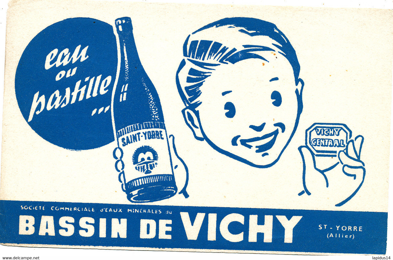 BU 1983 /   BUVARD-     EAU BASSIN DE VICHY    (20,00 Cm X 13,00 Cm) - Sprudel & Limonade
