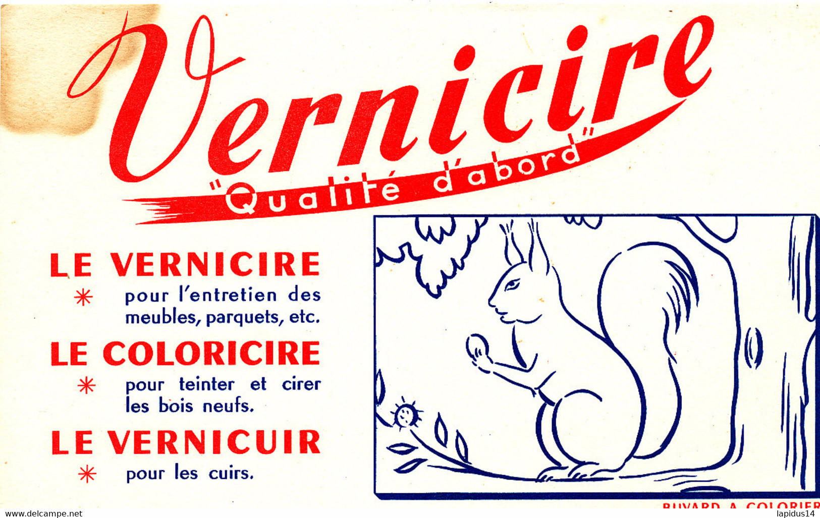 BU 1998 /   BUVARD-    VERNICIRE     (20,50 Cm X 12,50 Cm) - Verf & Lak