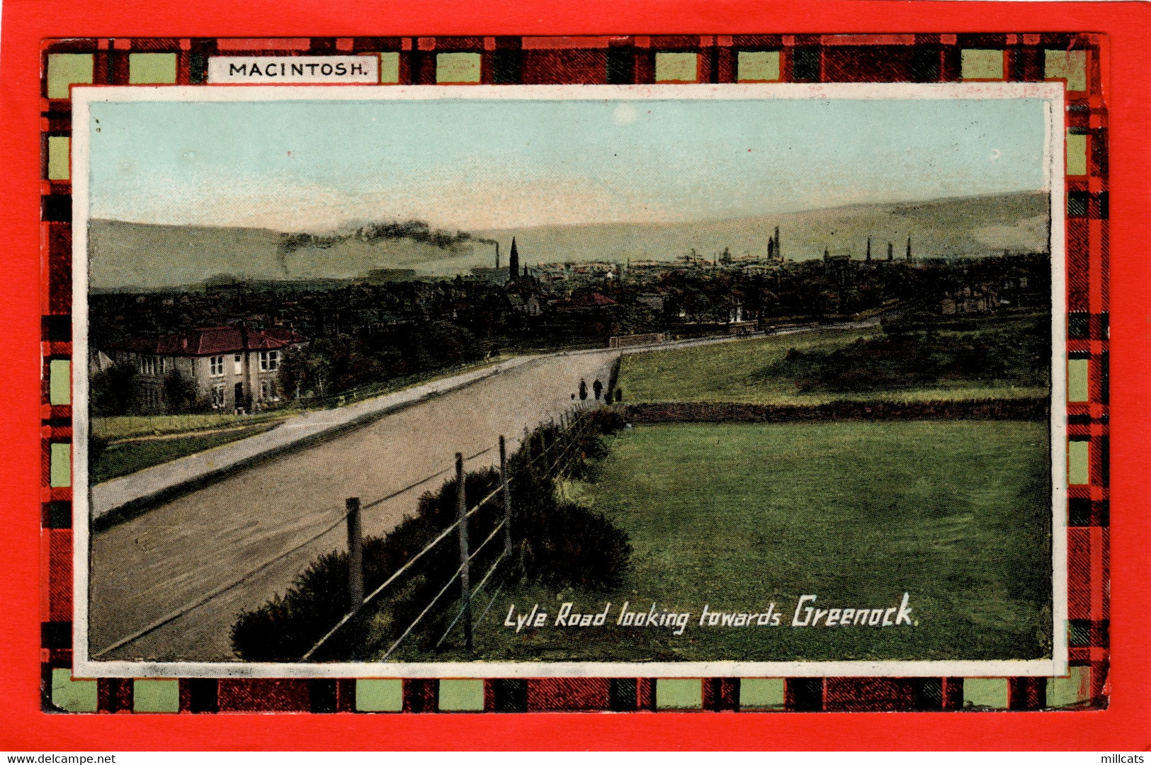 RENFREWSHIRE   LOOKING TO GREENOCK  LYLE RD  MACINTOSH  TARTAN - Renfrewshire