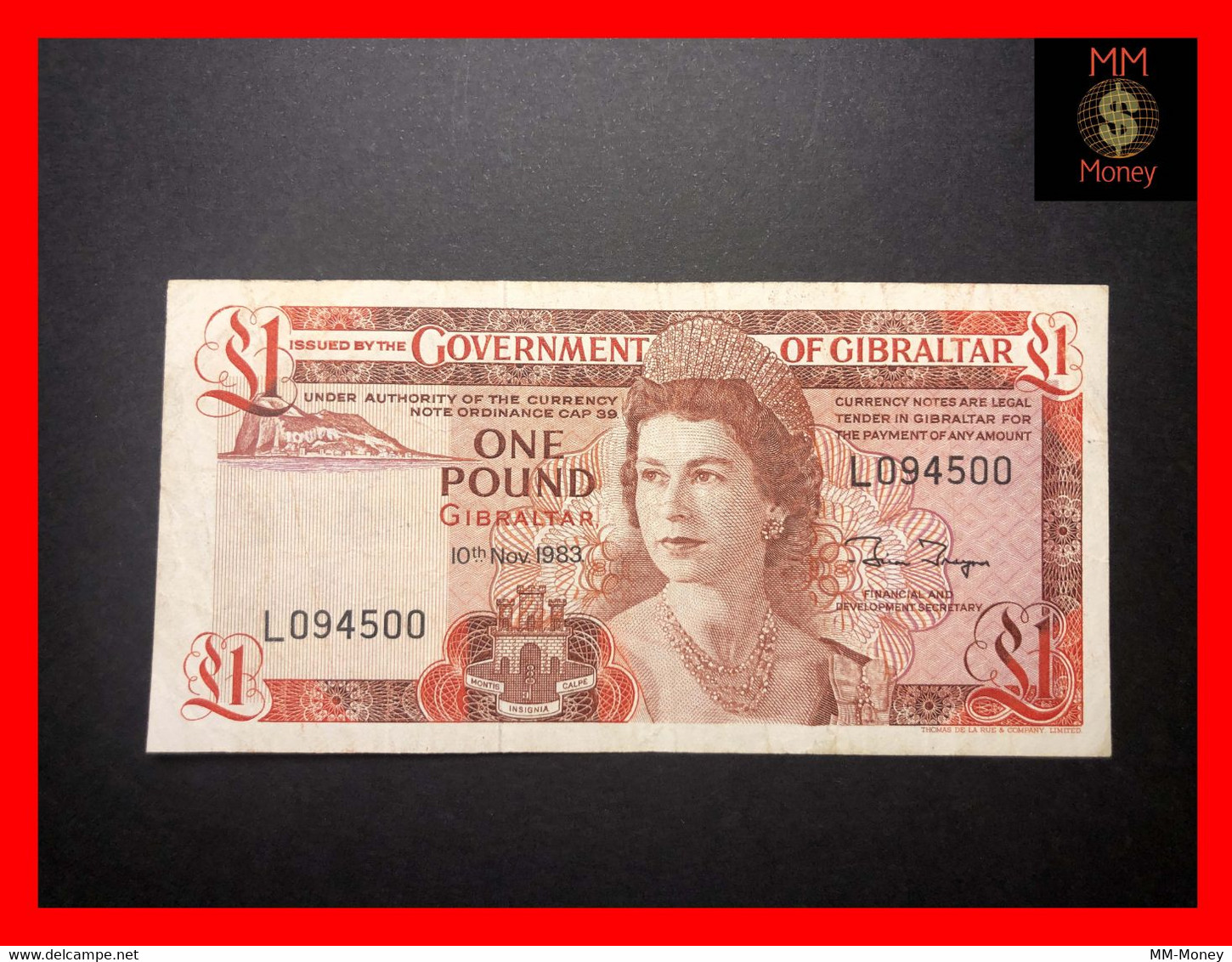 GIBRALTAR 1 £  10.11.1983  P. 20   VF - Gibilterra