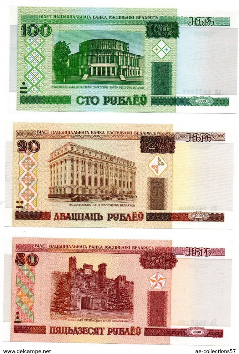 Belarus / Lot De 3 Billets  / UNC - Belarus