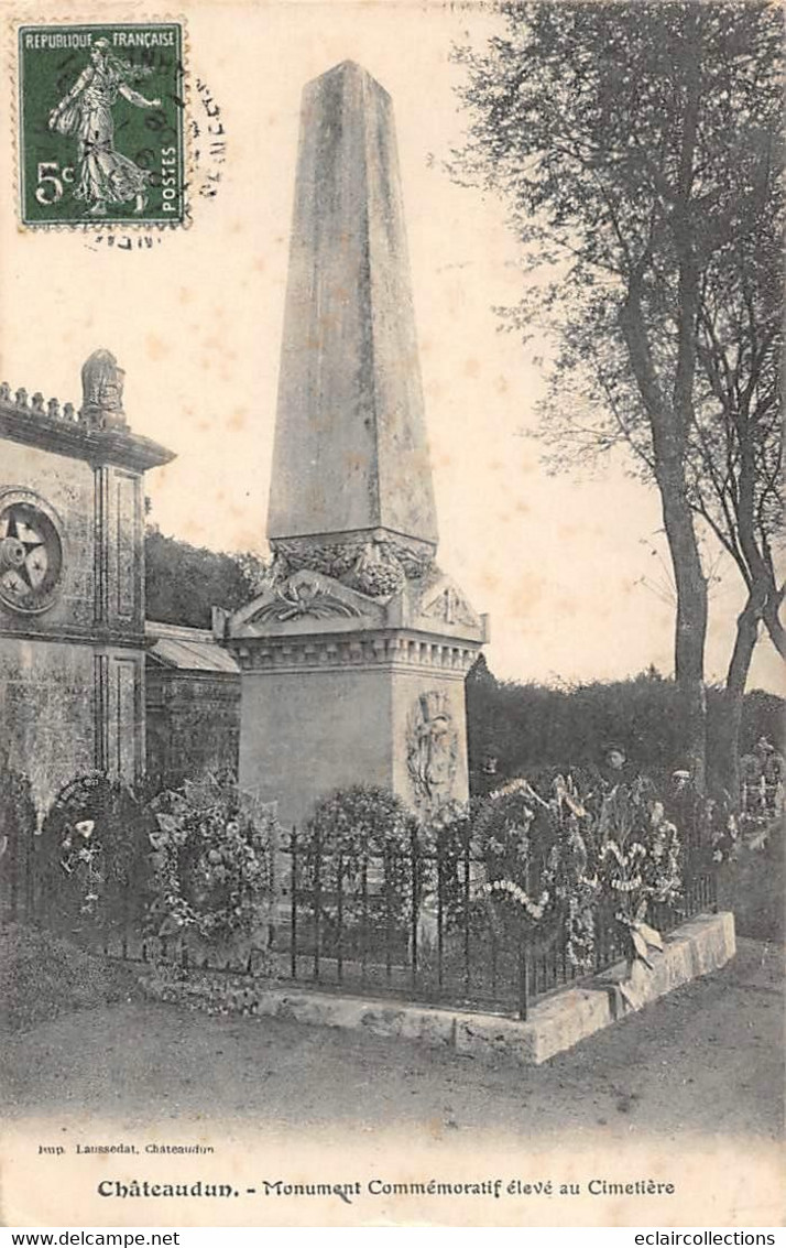 Thème: Monuments Aux Morts  Ou Lanterne Des Morts   : Châteaudun   28 Combattants De 1870  - 2 -      (voir Scan) - Denkmäler