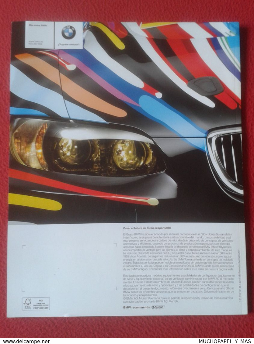 CATÁLOGO CATALOGUE REVISTA MODELOS BMW 2011 COCHES CAR CARS VOITURES AUTOS MOTOR...Y ALGUNAS MOTOS..EN ESPAÑOL VER FOTOS - Práctico