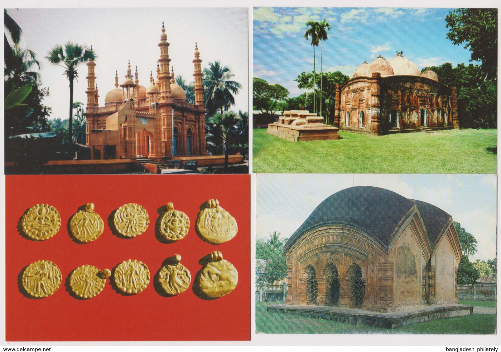 Bangladsh 2010 Commercial Use Complete Set Of 30 Postcard By Govt Archeological Relics RARE Limited Print Mosque Nature - Bangladesch