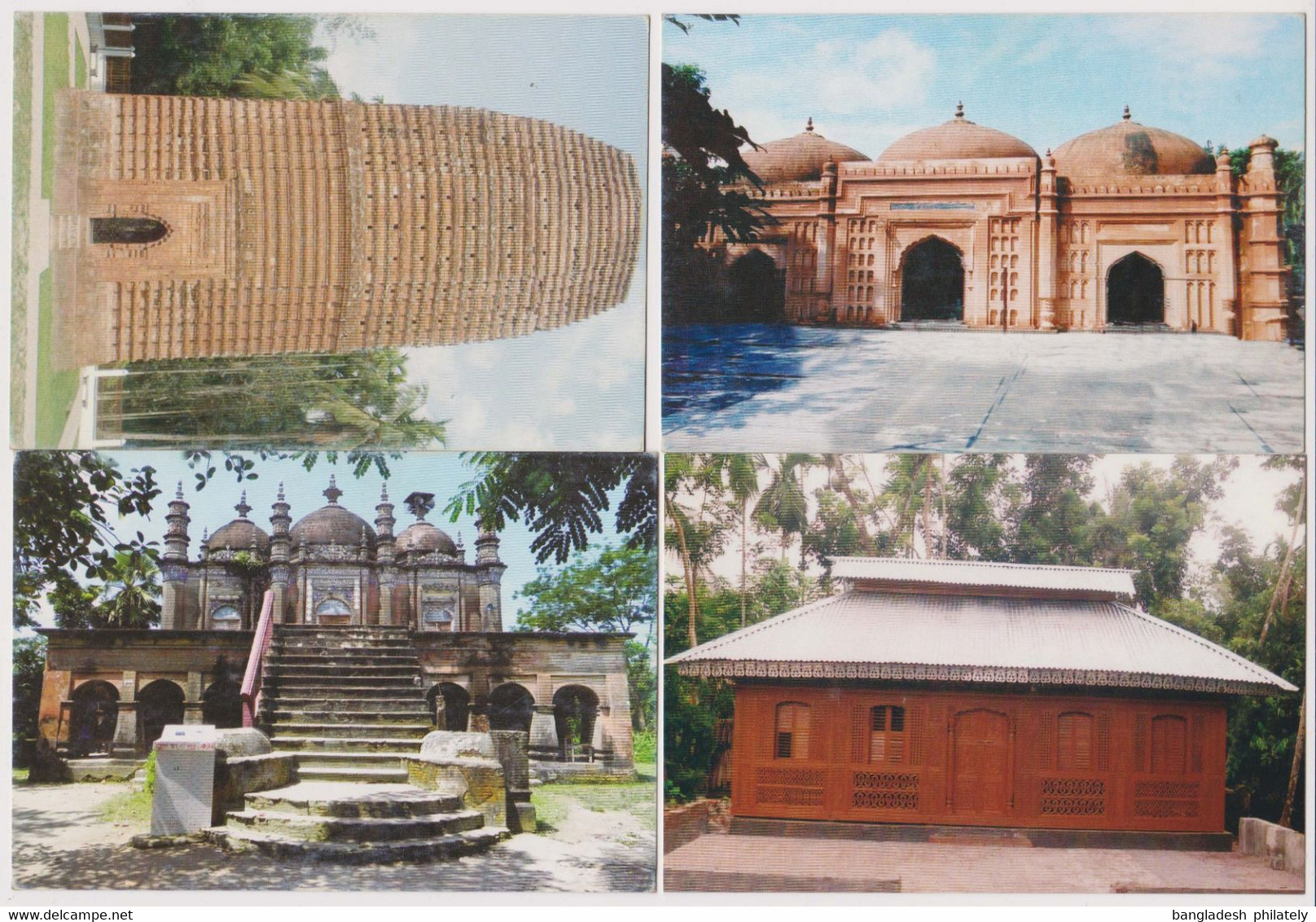 Bangladsh 2010 Commercial Use Complete Set of 30 Postcard by Govt Archeological Relics RARE Limited Print Mosque Nature