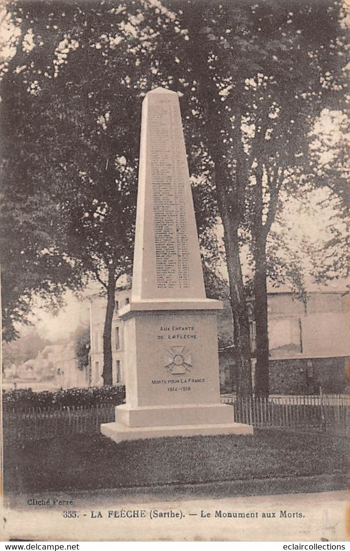 Thème: Monuments Aux Morts  Ou Lanterne Des Morts Ou Combattants 1870  : La Flèche  72      - 2 - (voir Scan) - Monumenti