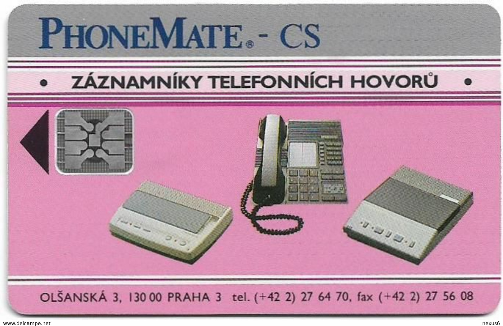 Czechoslovakia - CSFR - PhoneMate - 1992, SC4, Cn.C2B140734 Red, 150Units, 50.000ex, Used - Tchécoslovaquie