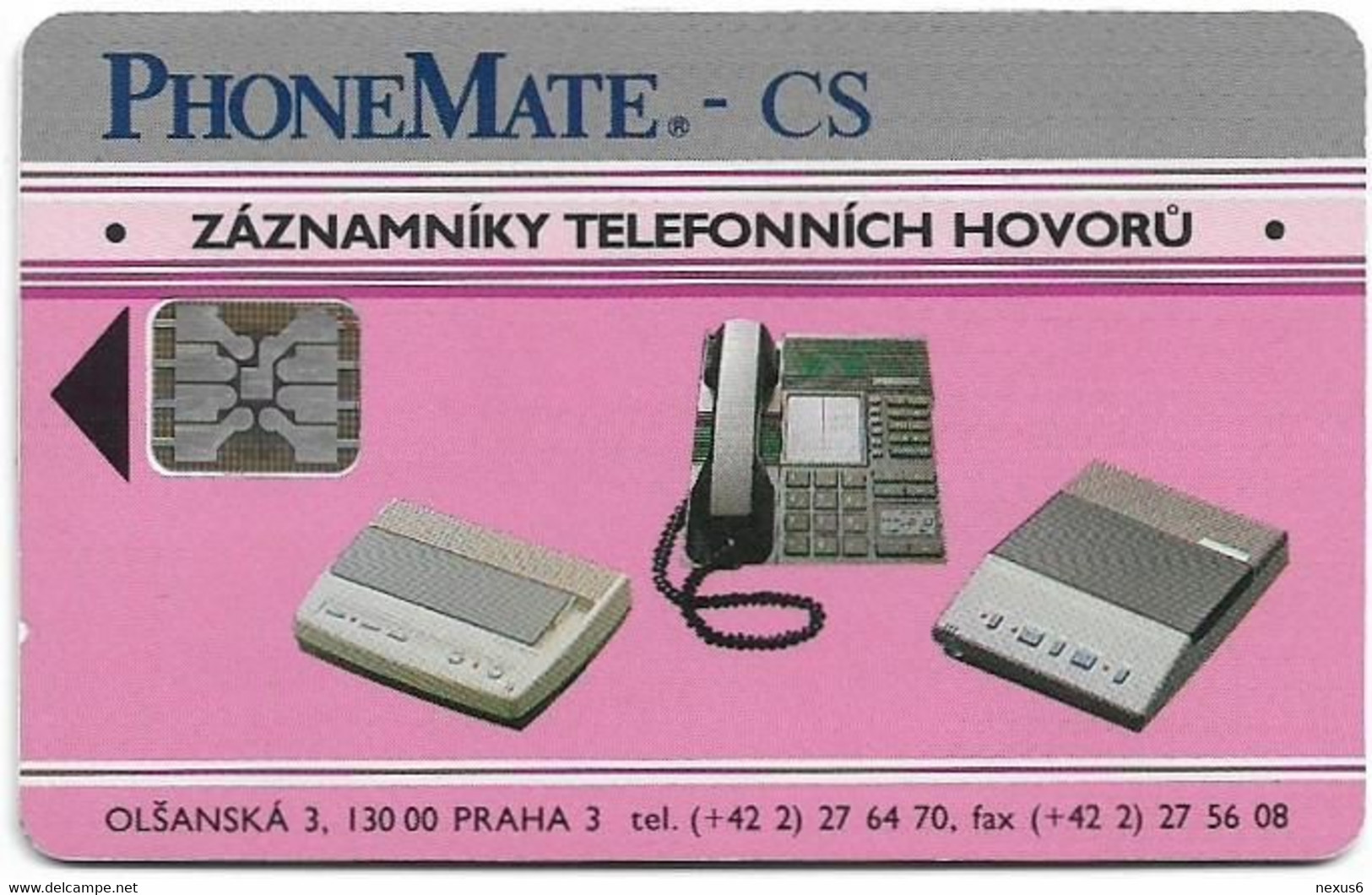 Czechoslovakia - CSFR - PhoneMate - 1992, SC5, Cn.C2B140735 Red, 150Units, 50.000ex, Used - Cecoslovacchia