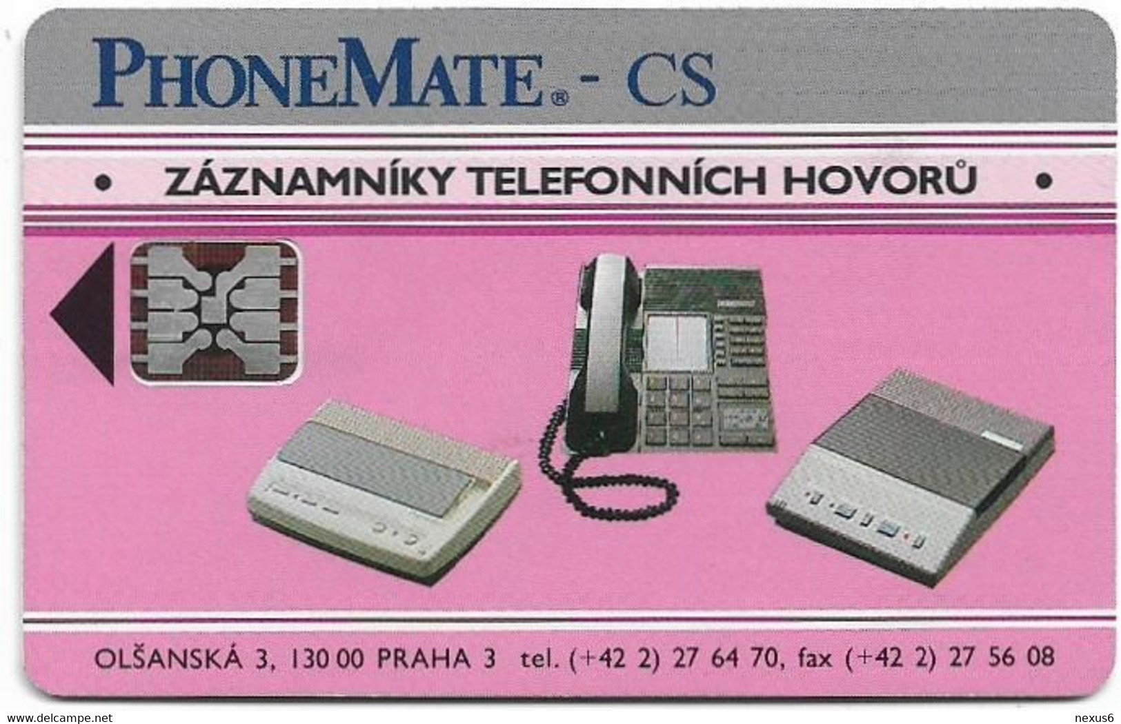 Czechoslovakia - CSFR - PhoneMate - 1992, SC5, Cn.C2B140738 Red, 150Units, 50.000ex, Used - Tchécoslovaquie