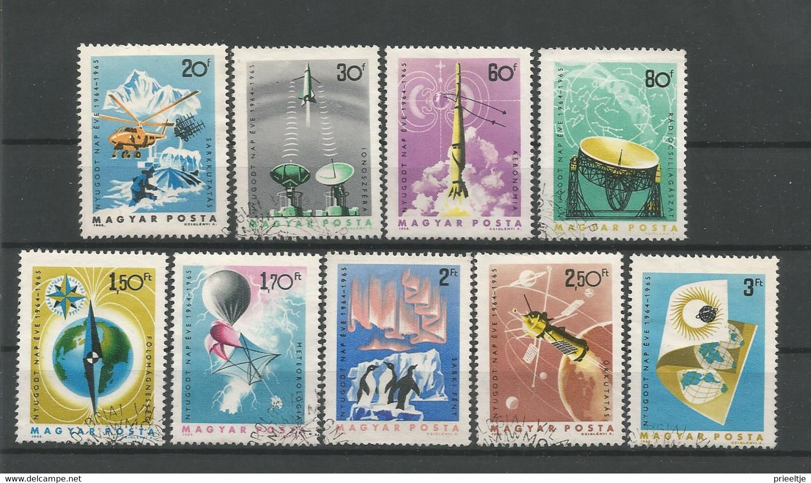 Hungary 1965 Int. Year Of The Calm Sun Y.T. 1712/1720 (0) - Used Stamps