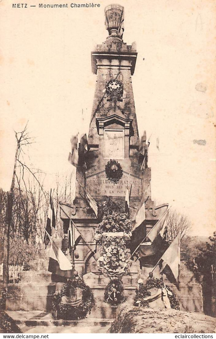 Thème: Monuments Aux Morts  Ou Lanterne Des Morts Ou Combattants 1870  :  Metz 57    (voir Scan) - Monuments