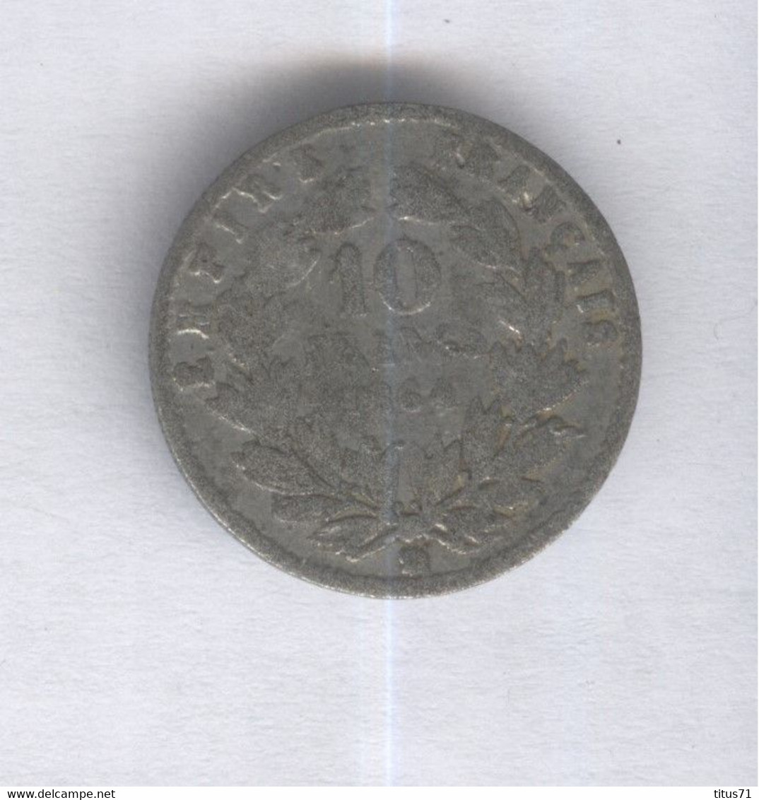 Fausse 10 Francs France 1864 - Moulée - Exonumia - Abarten Und Kuriositäten