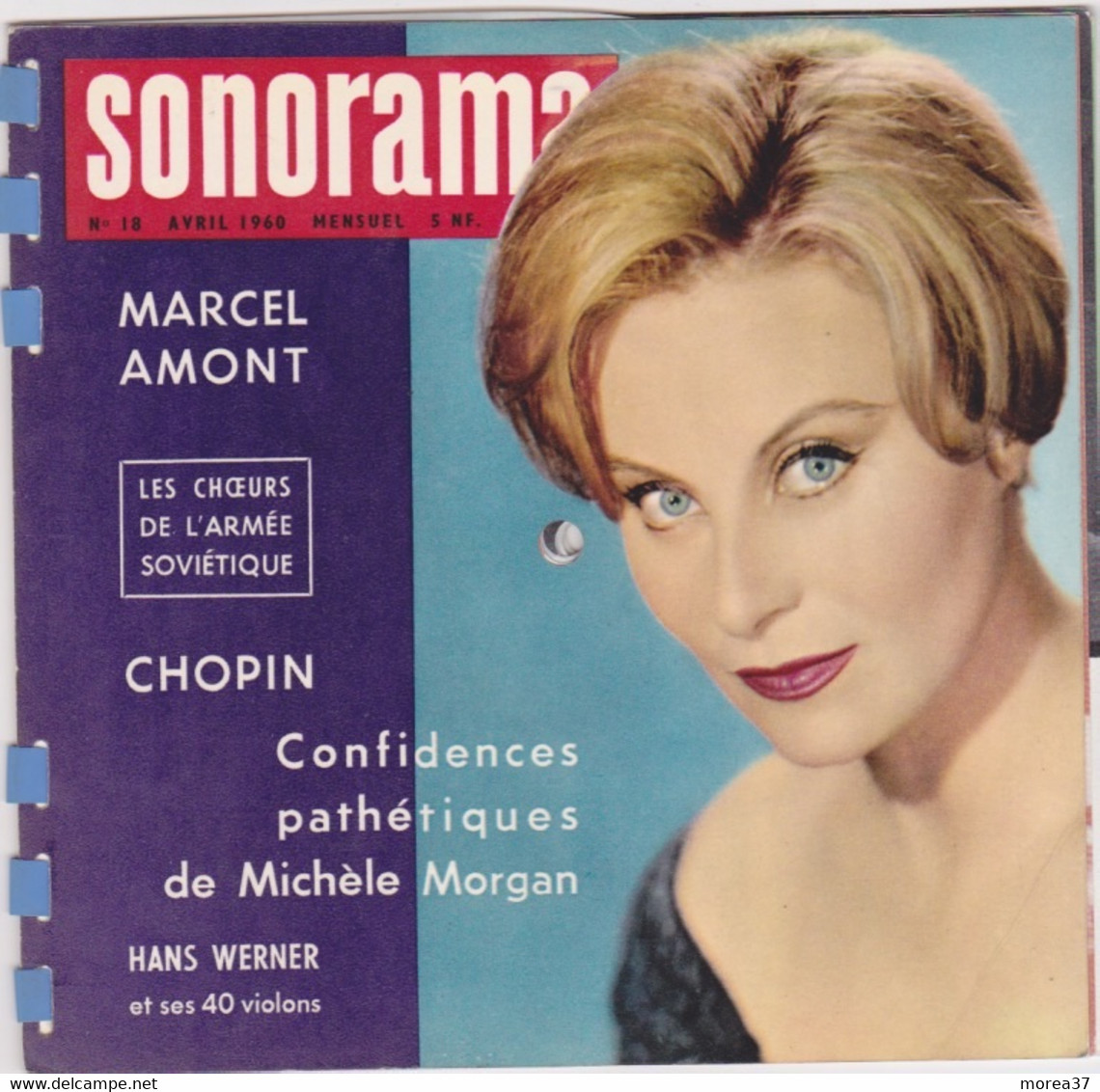 SONORAMA  N°18  Avril 1960  Michelle Morgan - Formats Spéciaux