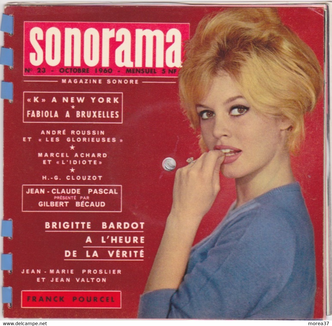 SONORAMA  N°23  Octobre 1960  Brigitte Bardot - Formats Spéciaux