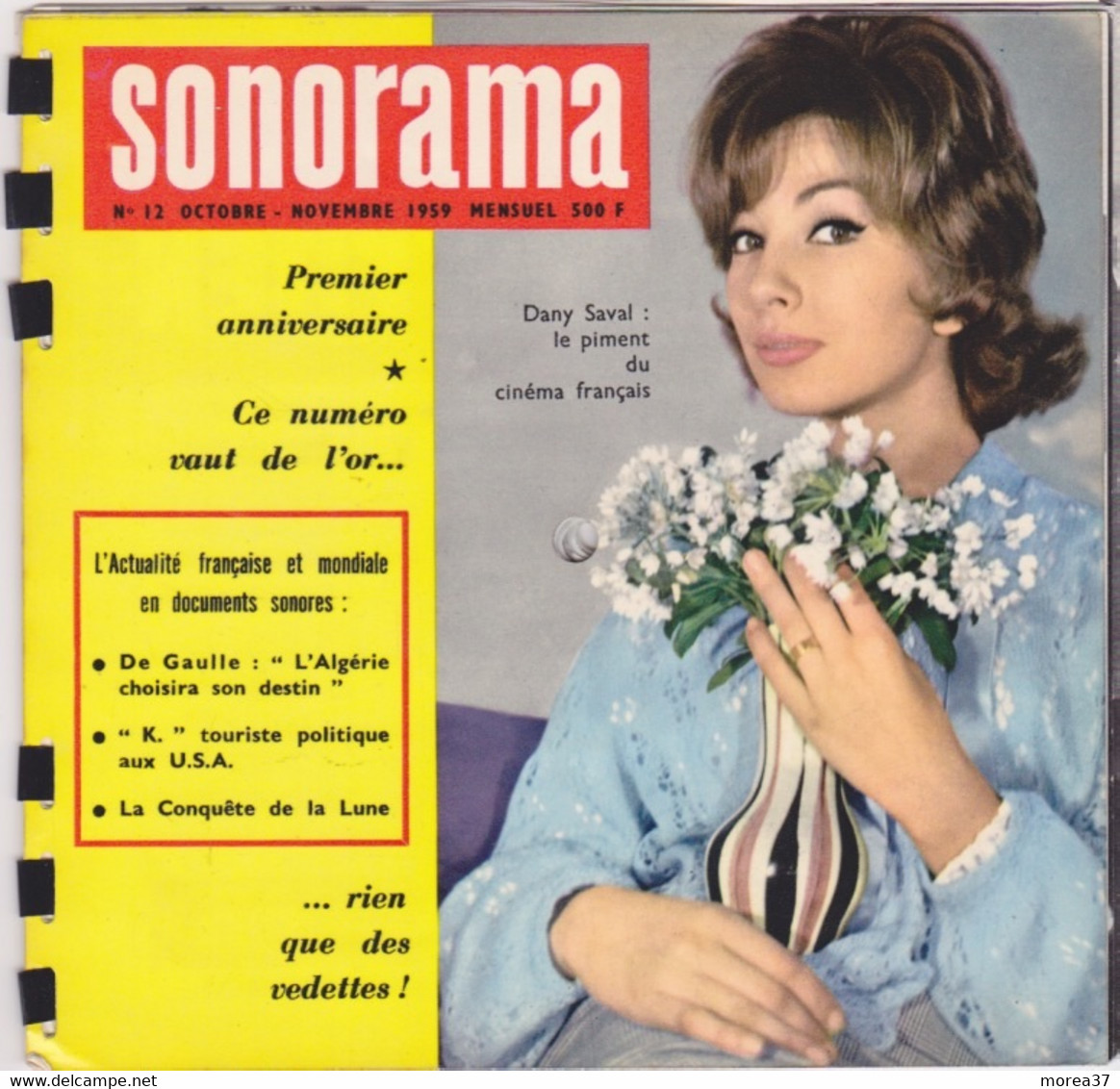 SONORAMA  N°12 Octobre Novembre 1959  Dany Saval - Formats Spéciaux