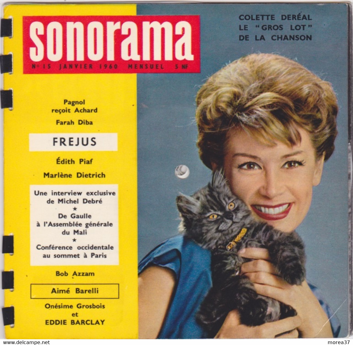 SONORAMA  N°15 Janvier 1960     Colette Deréal - Formats Spéciaux