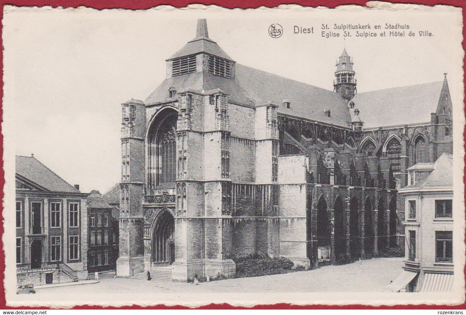 Diest St Sint Sulpitiuskerk En Stadhuis(In Zeer Goede Staat) - Diest