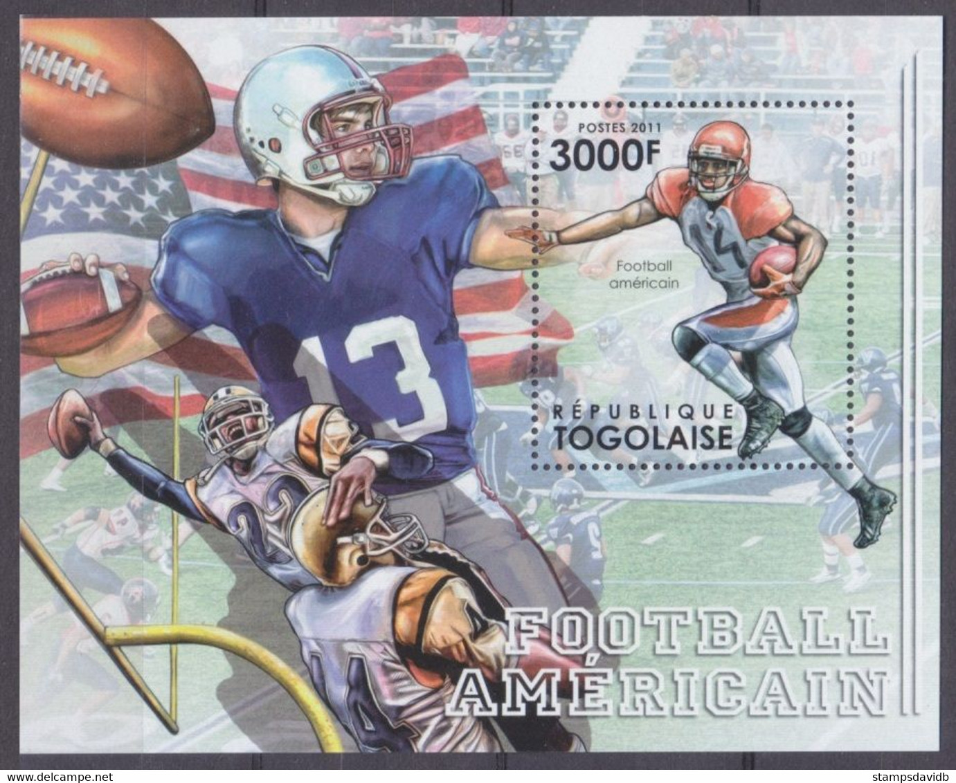 2012	Togo	4364/B687	American Football	12,00 € - Fußball-Amerikameisterschaft