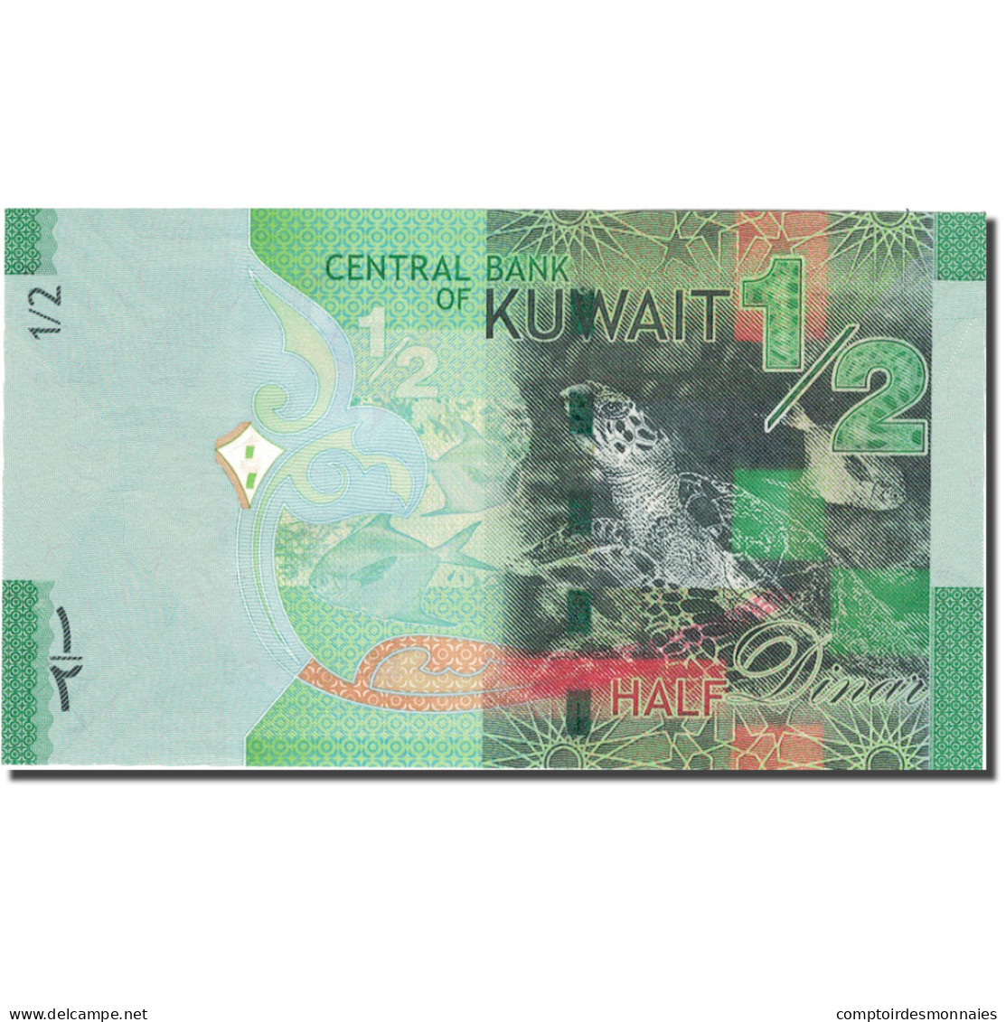 Billet, Kuwait, 1/2 Dinar, NEUF - Kuwait