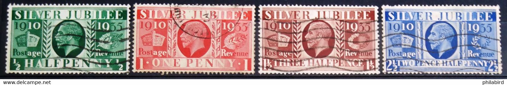 GRANDE-BRETAGNE                      N° 201/204                      OBLITERE - Used Stamps