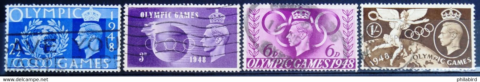 GRANDE-BRETAGNE                      N° 241/244                      OBLITERE - Used Stamps